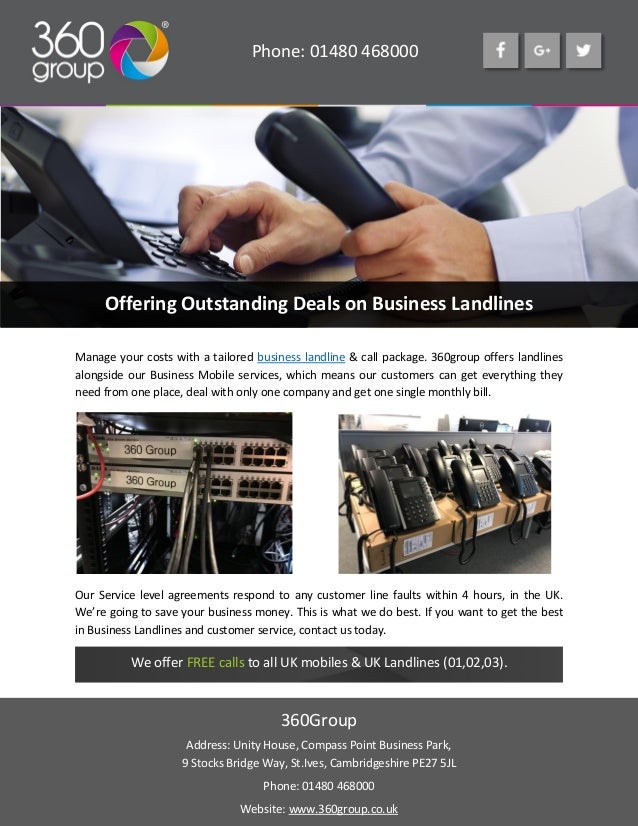 landline deals only